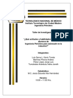 ¿Qué Actitudes y Habilidades Necesita Los Alumnos de Ingenieria Petrolera para Sobresalir en La Industria?