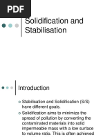 Solidification and Stabilisation