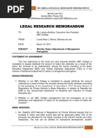 Legal Research Memorandum