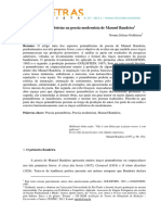 Traços Penumbristas em Manuel Bandeira