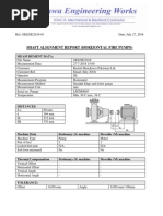 Shaft Alignment Report (Horizontal Fire Pumps) : Measurement Data