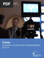 Curso de Iniciación A La Dirección Cinematográfica 2018-19