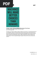 Douglas Coupland - Machines Will Make Better Choices Than Humans