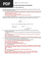 Atoms Atomic Structure Q and A