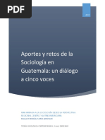 Aportes y Retos de La Sociología en Guatemala PDF