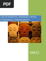 Día de Muertos, Ofrendas y Ritos Funerarios Prehispanicos