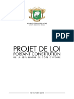 Projet de Loi Portant Constitution Rci