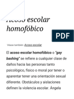 Acoso Escolar Homofóbico - Wikipedia, La Enciclopedia Libre PDF