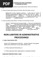 Non-Lawyers Who Are Authorized To Appear in Court