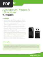 TL-WN823N V1 Datasheet