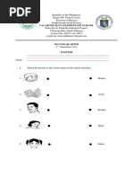 2nd QUARTER First Summative Test