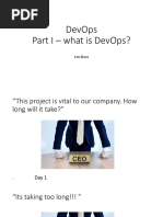 Devops Part I - What Is Devops?: Len Bass