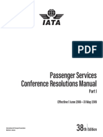 IATA Passenger Services Conference Resolutions Manual Part 1 2018