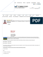 Empirical Equations For Pressure Drop in Crude Oil and White Oil Pipelines - Cheresources