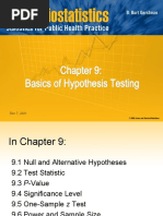 Basics of Hypothesis Testing