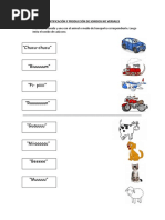 Identificación y Producción de Sonidos No Verbales (Animales y Medios de Transporte) MedioMayor