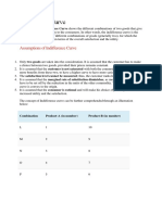 Assumptions of Indifference Curve