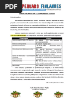 Carta Informativa A Los Padres de Familia