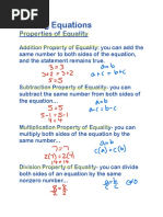 Algebra Unit 2 Reasoning With Linear Equations and Inequalities