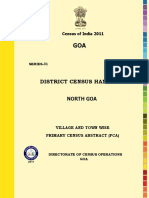  DISTRICT CENSUS HANDBOOK North Goa