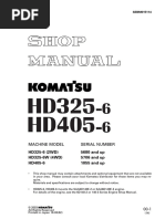 Kmoatsu Truck HD325-6 HD405-6 Shop Manual