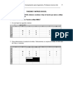 Funciones y Matrices en Excel