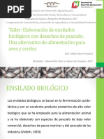 Elaboración de Ensilados Biológicos A Base de Los Desechos de Pescado