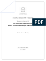 La Primera Clase de Macroeconomía - Notas de Clase Universidad Andres Bello