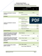 Closing Journal Entries-Sole Proprietorship