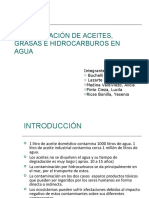 Determinación de Aceites, Grasas e Hidrocarburos