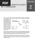 Elementos Biarticulados en 1 Dimension