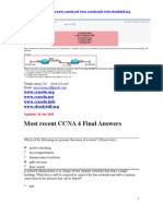 Most Recent CCNA 4 Final Answers