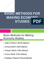 ESENECO (7) Basic Methods For Making Economy Studies