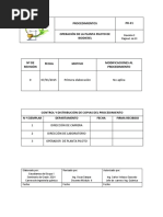 Procedimiento de Operacion