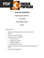 Plan de Gobierno Fuerza Popular La Victoria