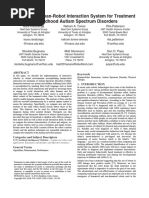 RoDiCA: A Human-Robot Interaction System For Treatment of Childhood Autism Spectrum Disorders (Ranatunga, Et Al)