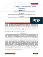 Prediction of Poultry Yield Using Data Mining Techniques