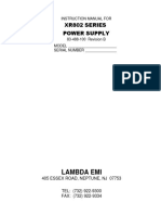 Instruction Manual For XR802 Series Power Supply