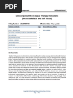 Extracorporeal Shock Wave Therapy Indications