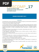 PROVA POSCOMP POS-PRELO Tipo1 PDF