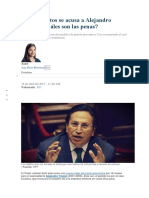 De Qué Delitos Se Acusa A Alejandro Toledo y Cuáles Son Las Penas