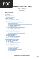 Google Cardboard I - O 2015 Technical Specifications