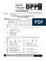 XI Maths DPP (02) - Sets, Relations & Functions + Basic Maths PDF