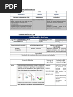 Planificación de Clase de Algebra