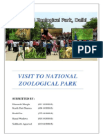 Visit To National Zoological Park: Submitted by