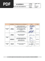 ACAD-P-30 Procedimiento de Seguimiento