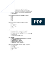 Anatomy MCQ - Thorax PDF