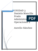 Administración de Las Operaciones 2 Unidad 3