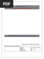 Balcony Glass Partition Calculation - JBRS