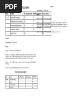 Imo Exam Syllabus: Class Section No. of Questions Marks/Question Total Marks